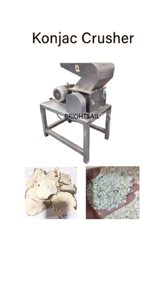 Fabrika Kuru Konjac Granules Makine gıda öğütme makinesini Brightsail Kuru Konjac kaba kırıcı