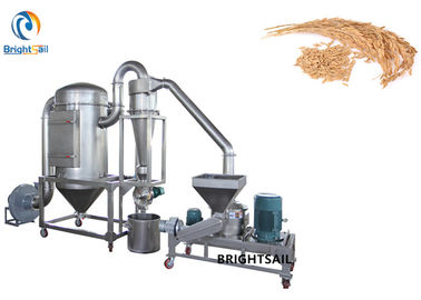 Pirinç Kabuğu Buğday Kepeği Un Değirmeni Öğütücü Tahıl Tozu Yapımı İçin Büyük Kapasite