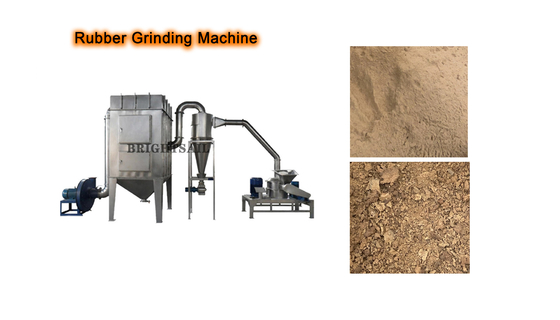 Paslanmaz Çelik Kauçuk Parçacıkları Tozlama Makinesi SUS304 2500 Mesh 100 - 4000 Kg/H