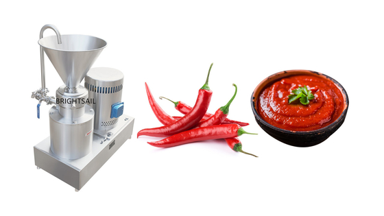 Chili Kolloid Mill Makine paslanmaz çelikler SUS 304 baharat çili Kolloid Mill Brightsail