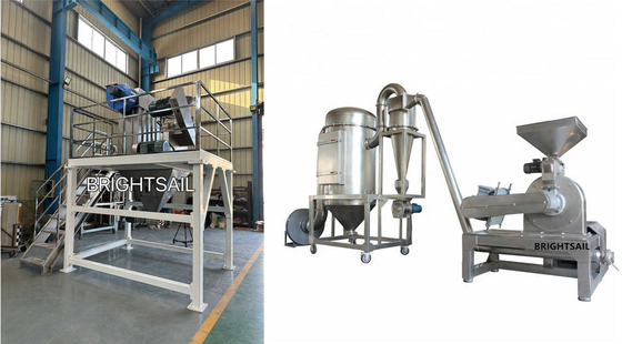 Titanyum Dioksit Pin Mill Grinder geniş odali pin milini paslanmaz çelik titanyum dioksit toz öğütme makinesi ile Brightsail