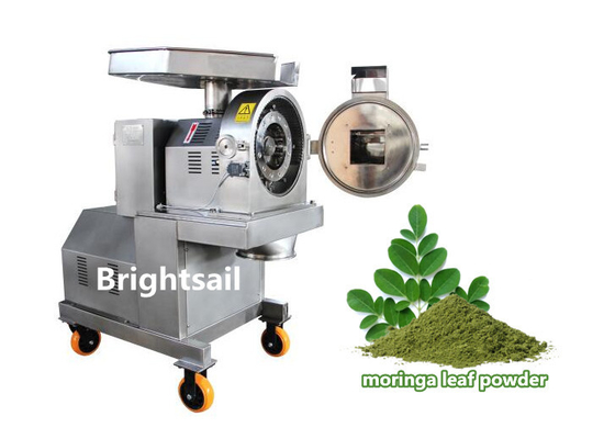 CE Kurutulmuş Moringa Yaprak Taşlama Makinesi 10 ila 120 Mesh Toz İnceliği